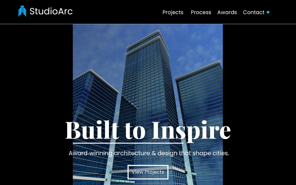 StudioArc UI Design